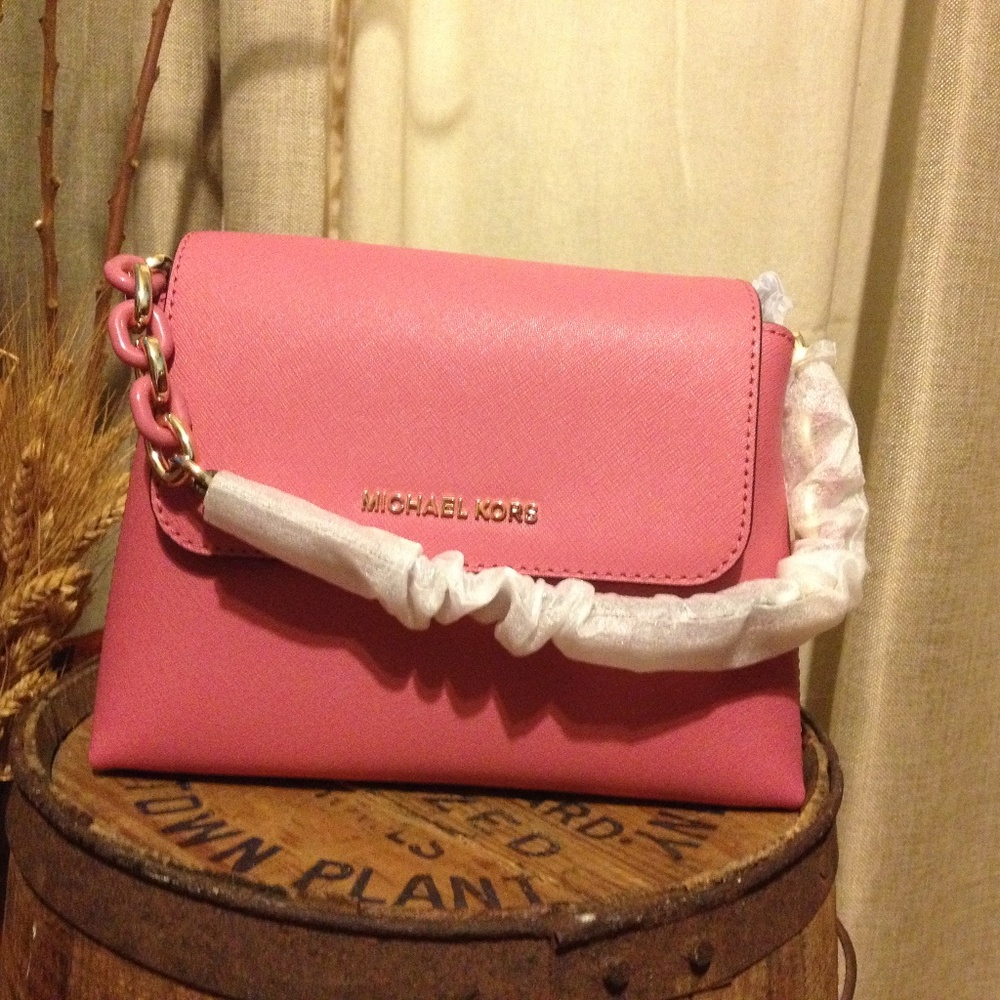 Michael Kors Portia Satchel Crossbody Saffiano bag